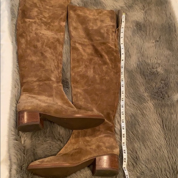 Via Spiga over the knee tan suede boots - Picture 4 of 6